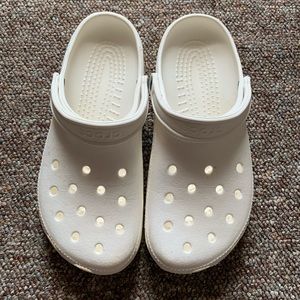 white crocs worn few times